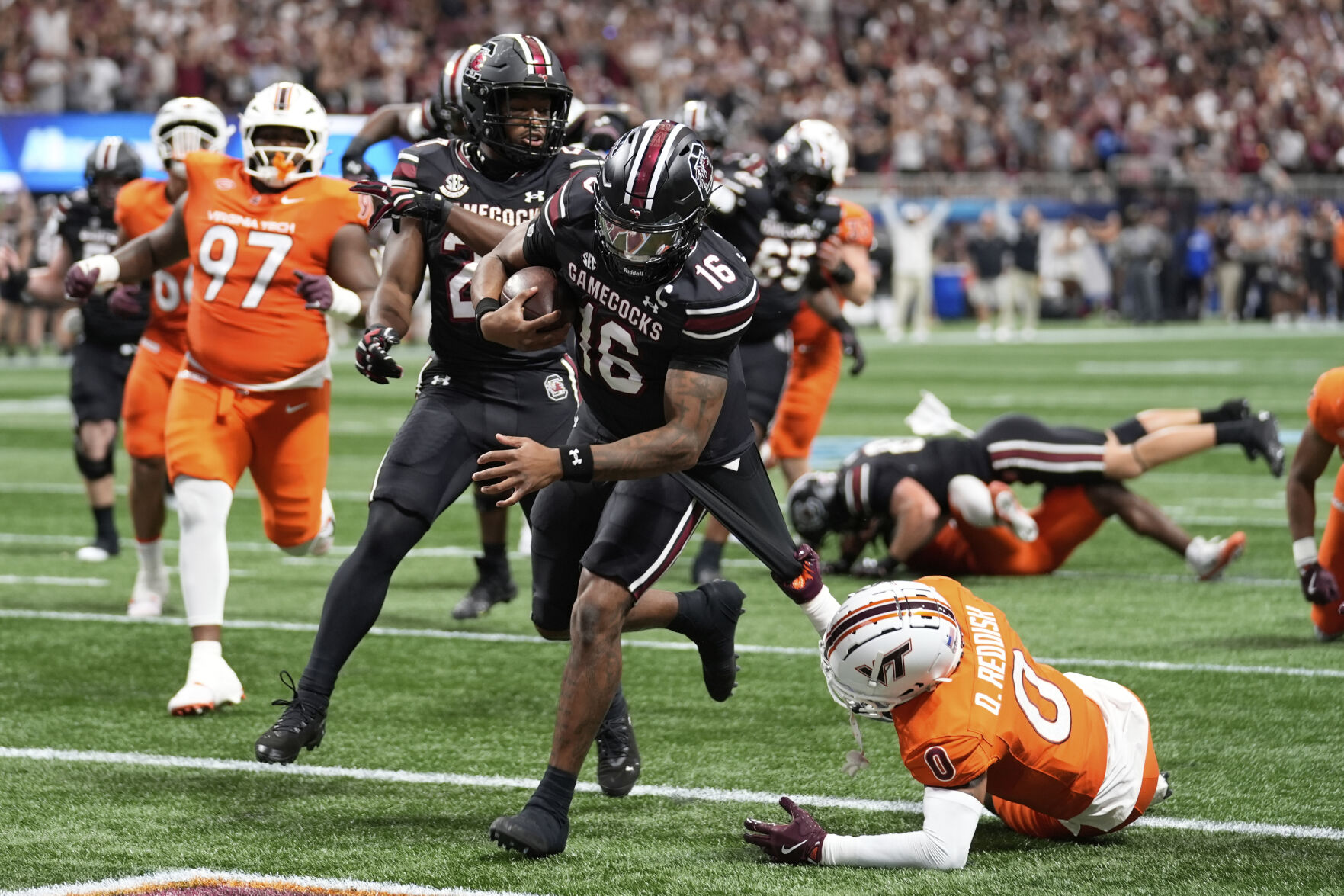 APTOPIX Virginia Tech South Carolina Football